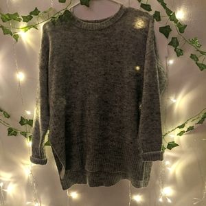 Cute grey tunic styled sweater
